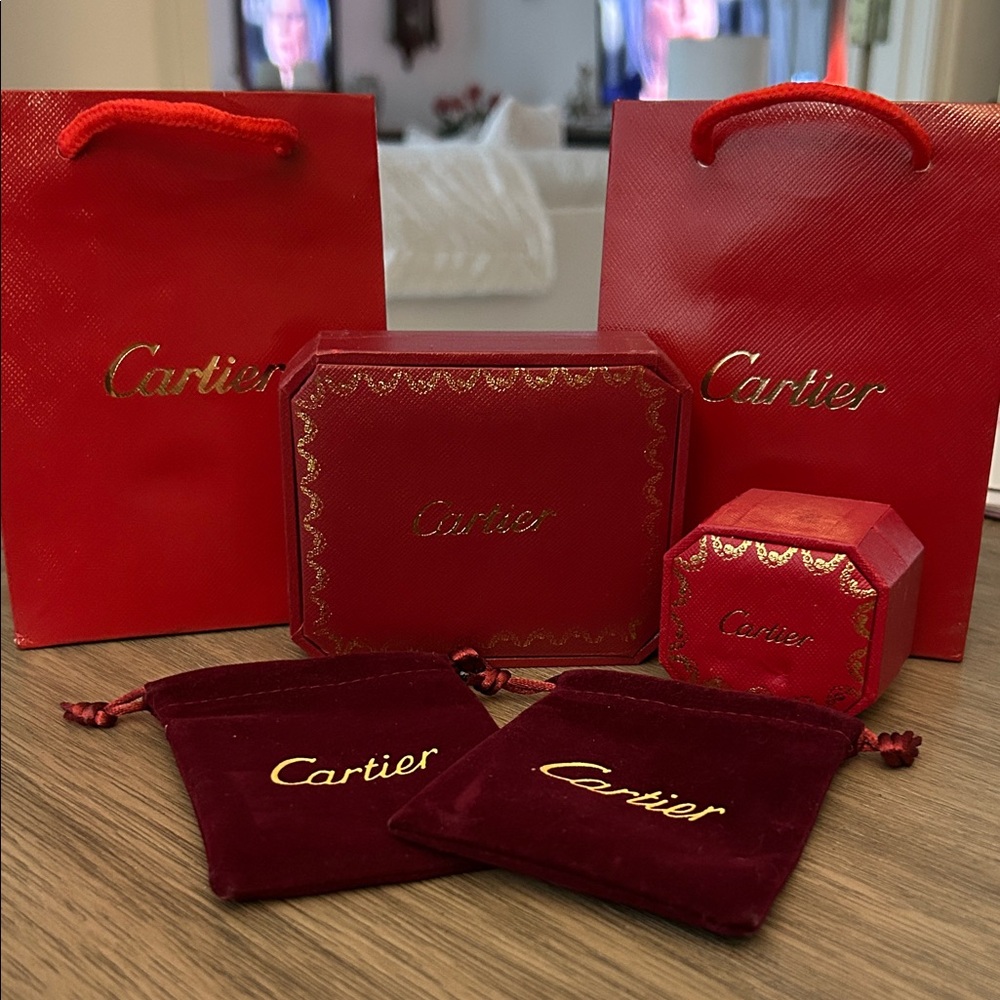Cartier Red and Gold Gift Set